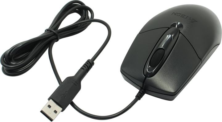 A4Tech Click Optical Mouse <OP-720S Black> (RTL)  USB  3but+Roll