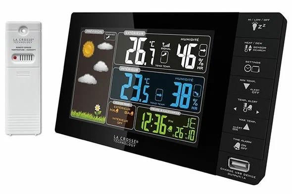 WS6827 LaCrosse WS6827 Погодная станция с цветным экраном, USB порт