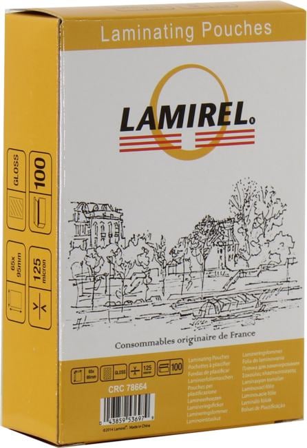 Lamirel <CRC78664> пакеты для ламинирования (65x95мм, 125мкм,  уп. 100 шт)