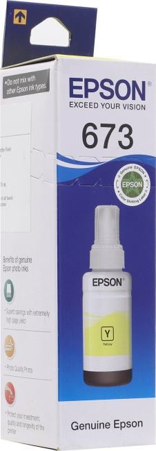 Чернила Epson T6734 Yellow для  EPS  Inkjet  Photo L800