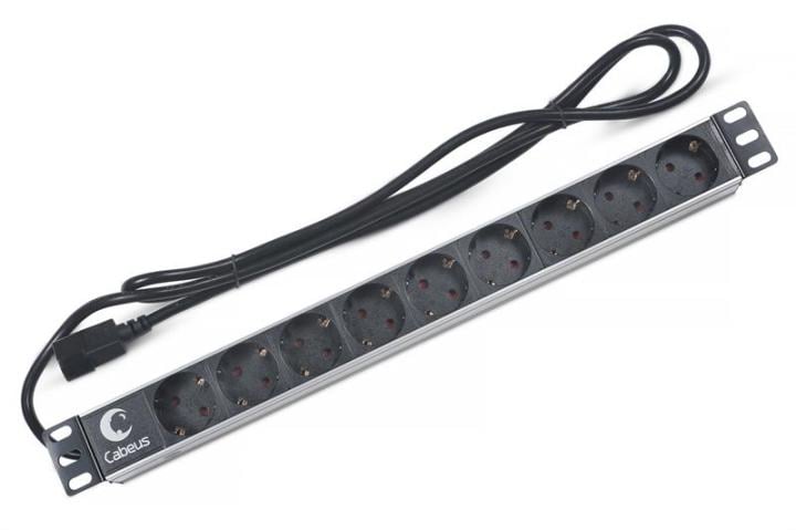 Cabeus PDU-9P-2IEC <7287c> Блок розеток 19"  9xSchuko  10A