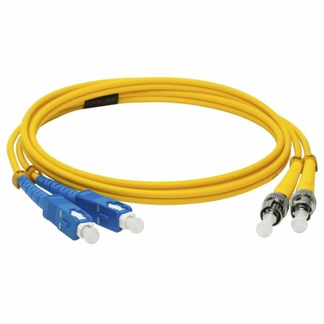 Кабель патч-корд волоконно-оптический Lanmaster LAN-2ST-2SC/SU-2.0 LSZH, дуплексный, ST/UPC-SC/UPC, SM, 2.0 м