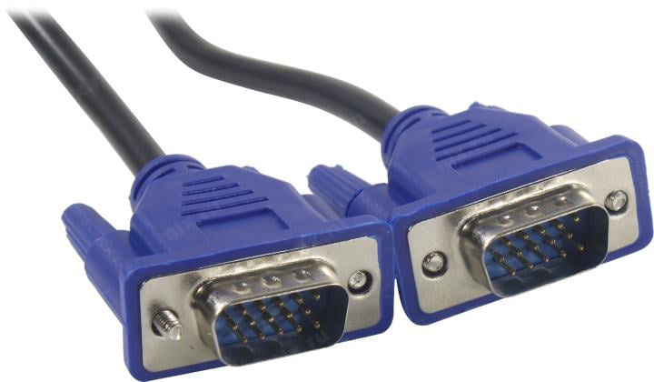 Кабель VGA Pro CABLEXPERT CC-PVGA-1.8M черный (1.8м, 15M/15M, экран, феррит.кольца, пакет) (CC-PVGA-1.8M)