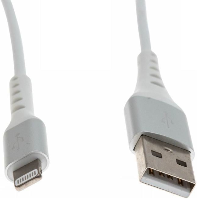 Кабель Cactus CS-LG.USB.A-1 USB (m)-Lightning (m) 1м  белый  блистер