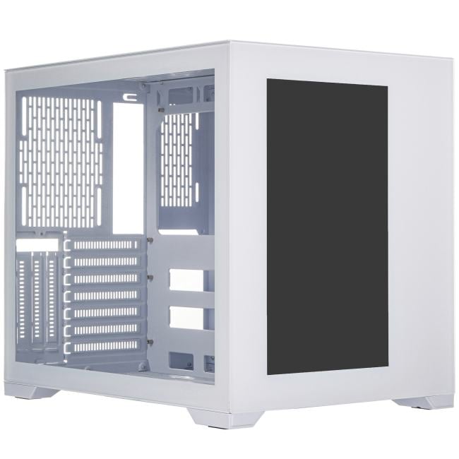 LAMP-DMS377 Корпус Lamptron Single-Side Display PC Case (FrontDisplayPanel,White) с ЖК экраном  в лицевой панели,белый