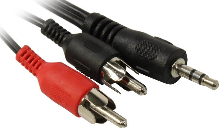 Кабель Rexant (17-4204) Шнур 3.5мм стерео штекер - 2 RCA 3М