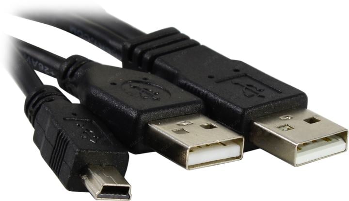 Кабель USB 2.0 Pro Cablexpert CCP-USB22-AM5P-3, 2xAM/miniBM 5P, 0.9м, экран, черный, пакет