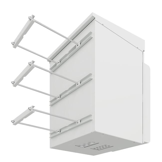 КОЛМЭН <SRT01-7060.18-GY-800K1> Шкаф 19" климатический настенный (обогрев и кондиционер) 18U (700x626x985) 1ч