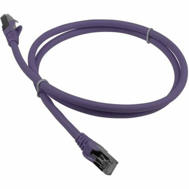 Кабель патч-корд F/UTP 6A кат. 1.5м Lanmaster LAN-PC45/S6A-1.5-VI фиолетовый
