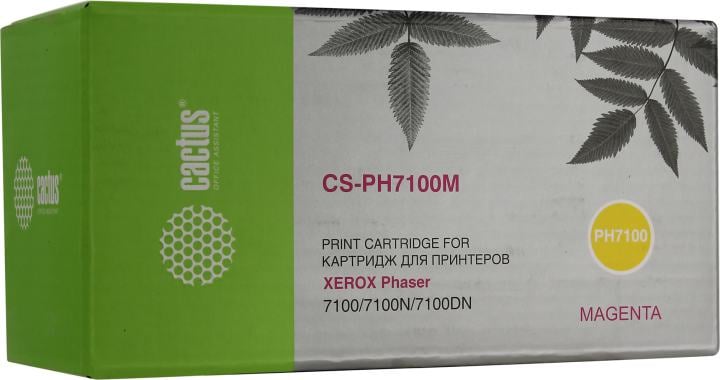 Картридж Cactus CS-PH7100M Magenta для  Xerox Phaser 7100/7100N/7100DN