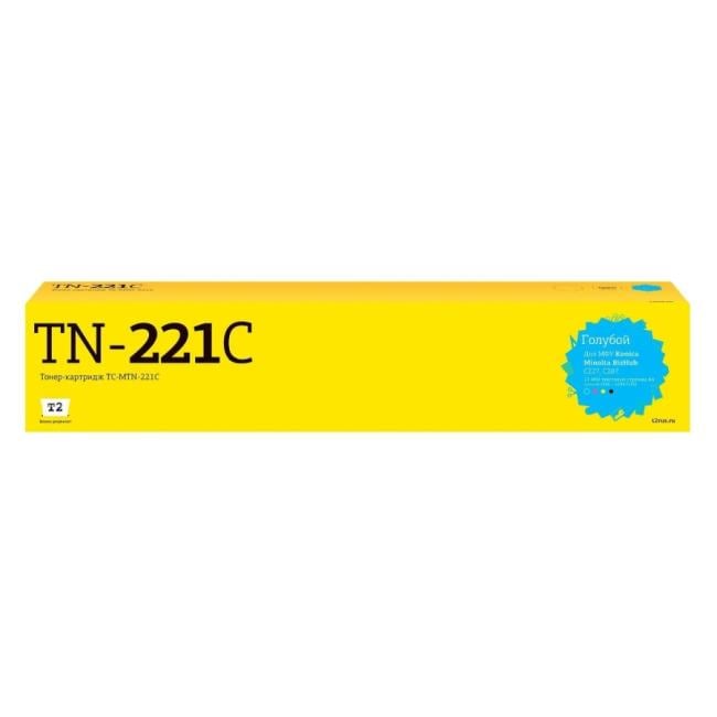 TC-MTN-221C Тонер-картридж T2 для Konica-Minolta BizHub C227/C287 (21000 стр.) голубой, с чипом