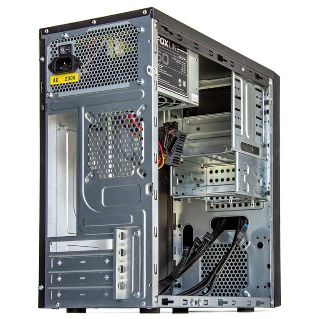 Корпус Foxline FL-628-FZ450R-U32, mATX, 450W ATX PSU, 2×USB3.0
