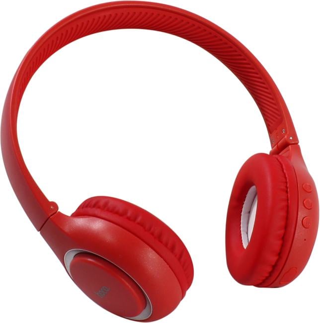 Наушники с микрофоном Hoco <W41 Charm BT Red>  (Bluetooth  5.3,  microSD, регул.громкости)