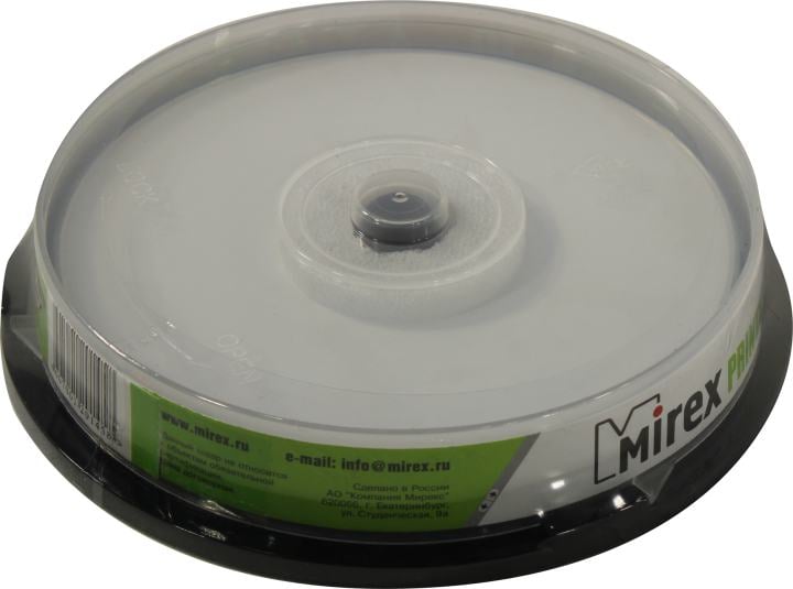 DVD+R Disc Mirex  8.5Gb  8x <уп. 10 шт> Double Layer, на  шпинделе, printable <204268>