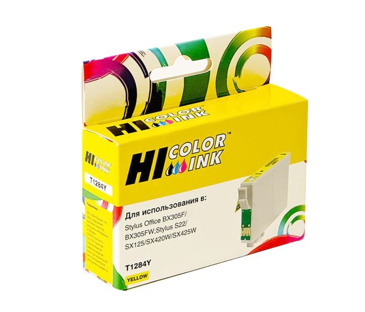 Картридж Hi-Color T1284Y Yellow для Epson Stylus S22/SX125/SX420W/SX425W/BX305F