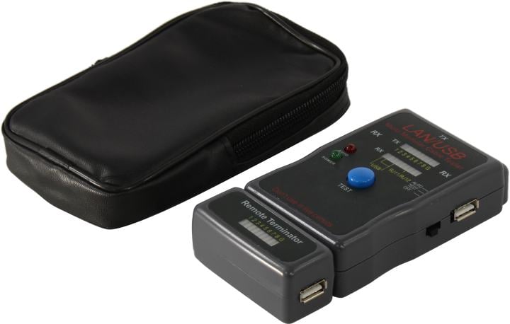 ExeGate <EX-T5448> Тестер сетевой для RJ-45, RJ-11/12,  USB < EX293160RUS>