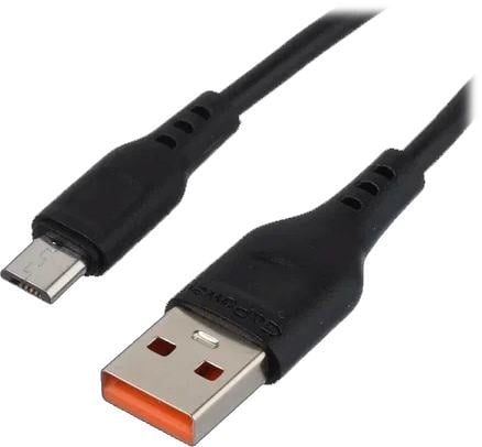 GoPower 00-00022773 Кабель GoPower GP01M-2M USB (m)-microUSB (m) 2.0м 2.1A черный (1/200/800)