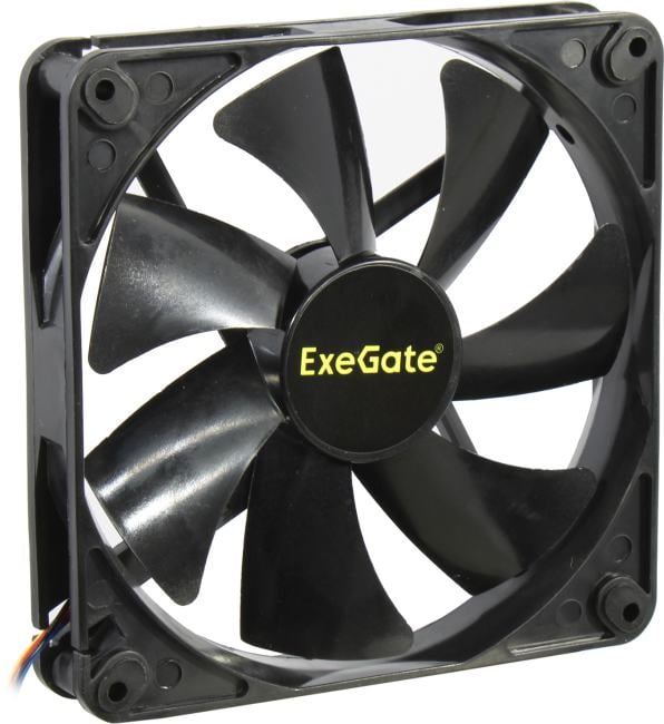 Exegate EX295248RUS Вентилятор 12В DC ExeGate EX14025S4P-PWM (140x140x25 мм, Sleeve bearing (подшипник скольжения), 4pin, PWM, 24dBA)