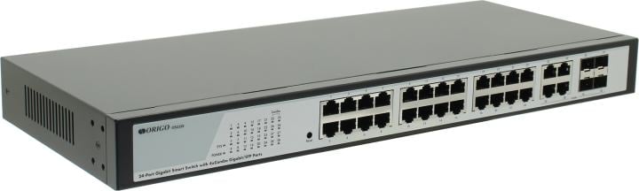 Коммутатор ORIGO OS2328/A1A Настраиваемый L2 коммутатор 24x1000Base-T, 4xCombo 1000Base-T/SFP, комплект для установки в 19" стойку