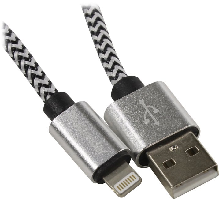 Defender USB кабель ACH01-03T PRO USB2.0 Белый, AM-LightningM, 1m, 2.1A (87809)